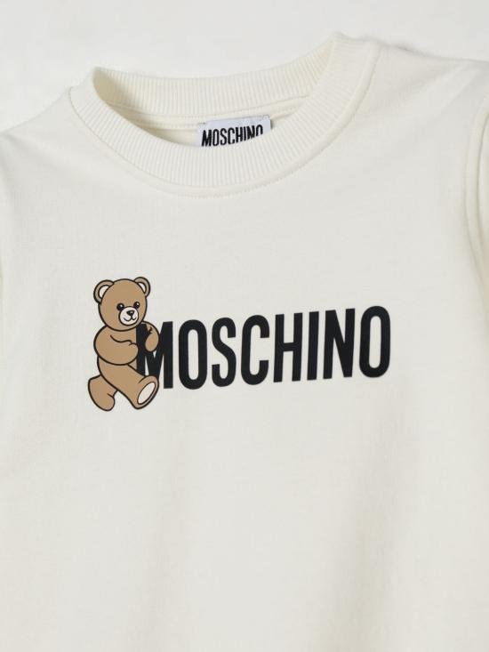 25FW [키즈] 모스키노 풀오버 HPF08VLCA83 10063 Yellow Cream - MOSCHINO