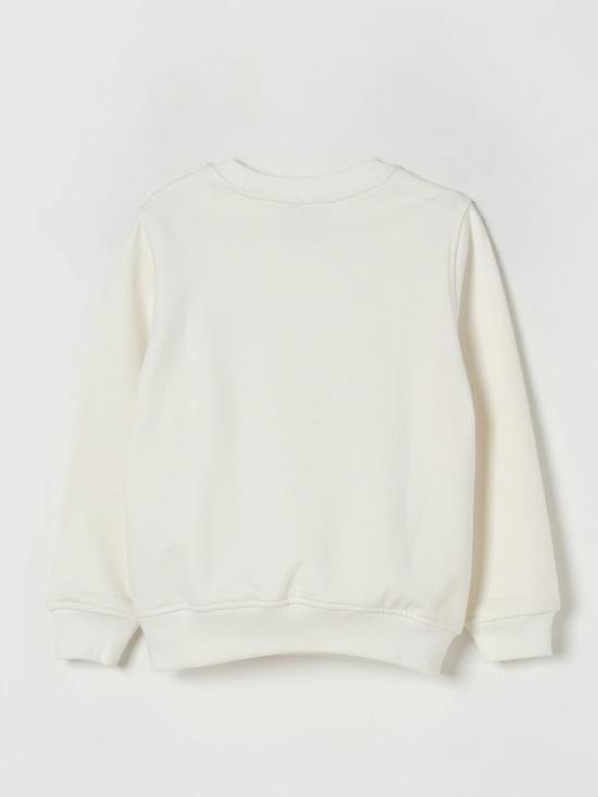 25FW [키즈] 모스키노 풀오버 HPF08VLCA83 10063 Yellow Cream - MOSCHINO