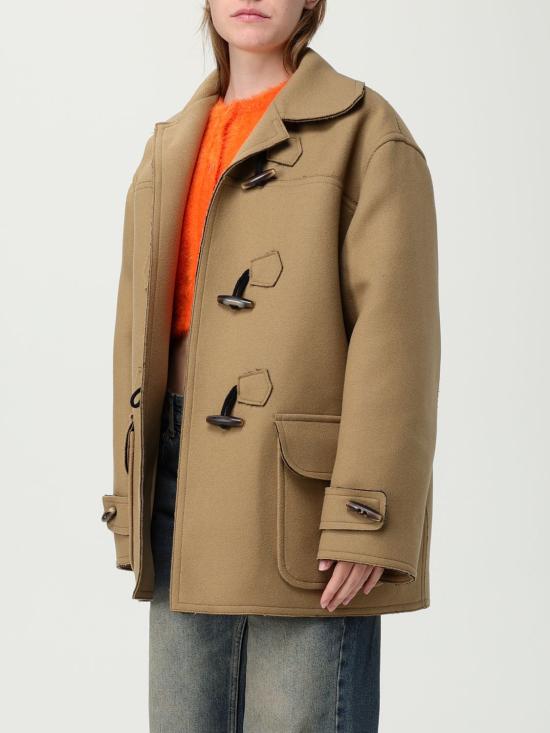 25FW 모스키노 코트 06118217 0084 Brown - MOSCHINO