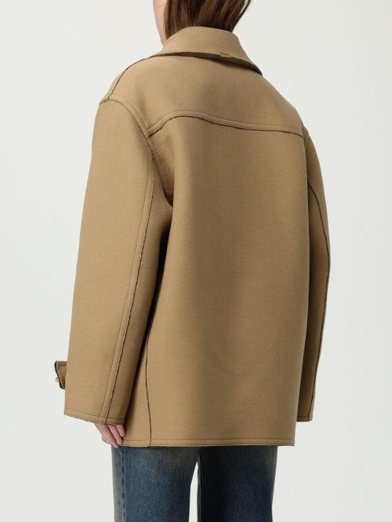 25FW 모스키노 코트 06118217 0084 Brown - MOSCHINO