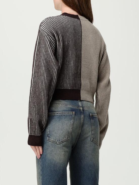 25FW 모스키노 가디건 09228204 1095 Brown - MOSCHINO