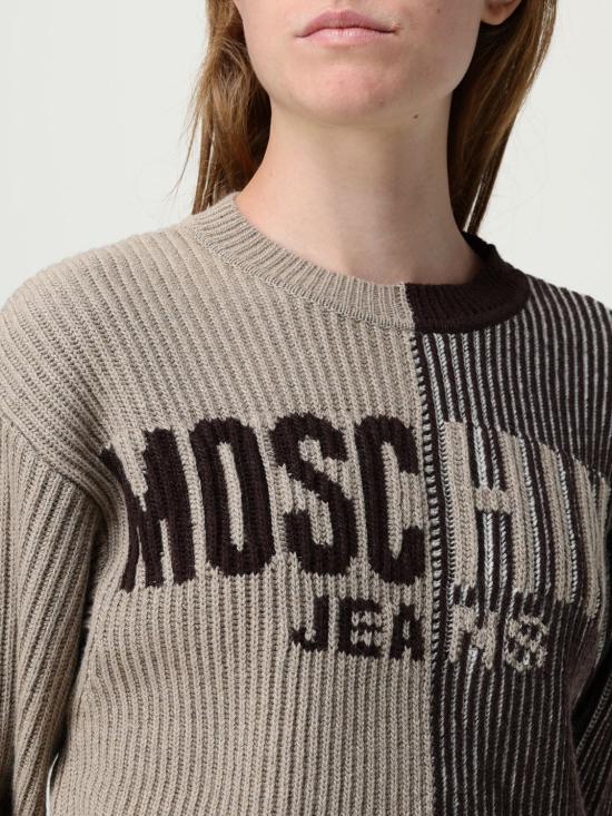 25FW 모스키노 가디건 09228204 1095 Brown - MOSCHINO