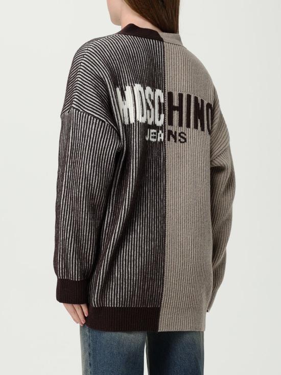 25FW 모스키노 가디건 09218204 1095 Brown - MOSCHINO