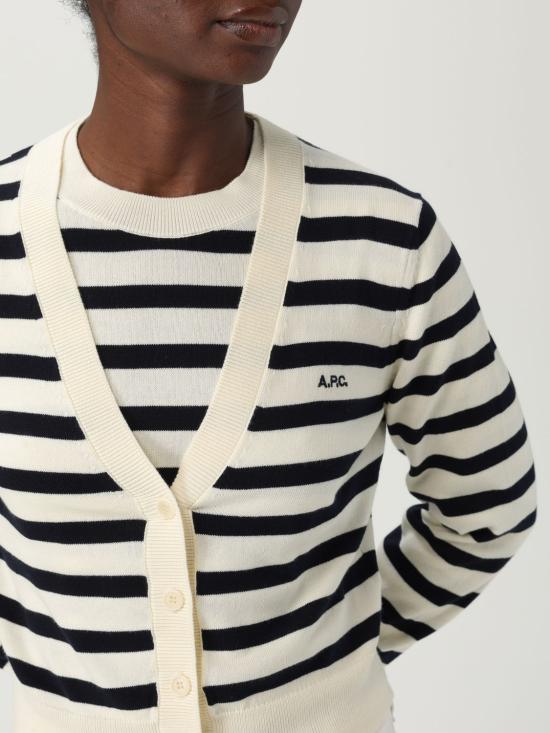 25FW 아페쎄 가디건 COGDKF22312 IOA Blue - A.P.C.