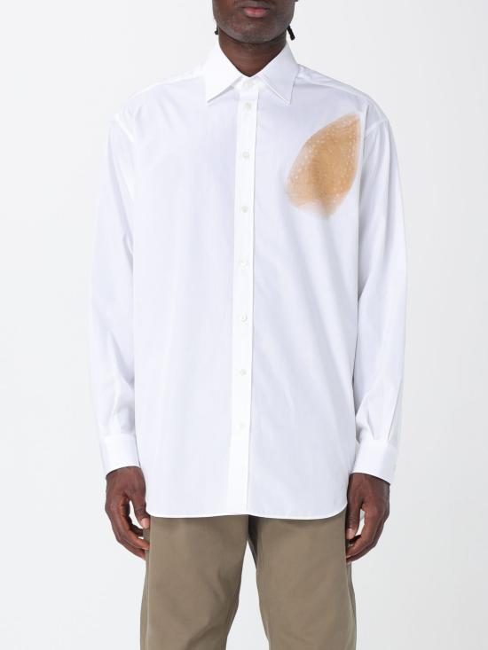 25FW 모스키노 긴팔 셔츠 02085235 1001 Brown