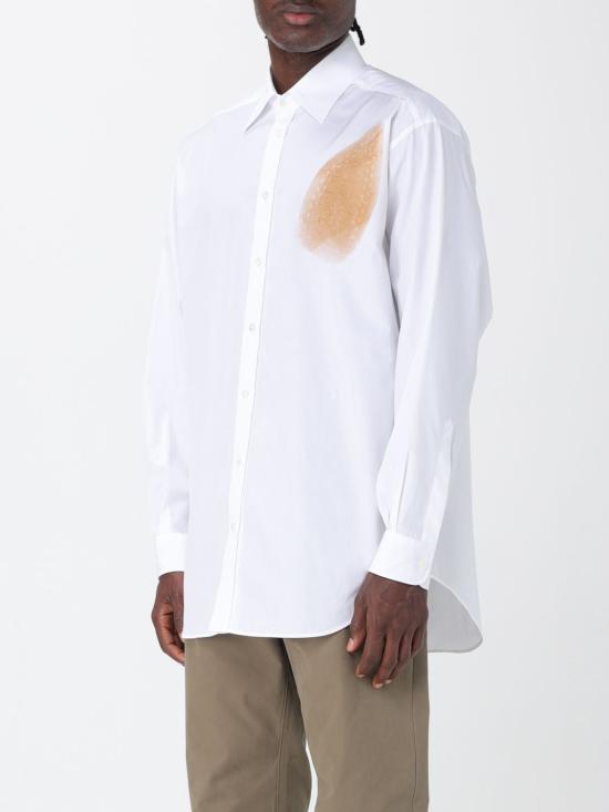 25FW 모스키노 긴팔 셔츠 02085235 1001 Brown - MOSCHINO