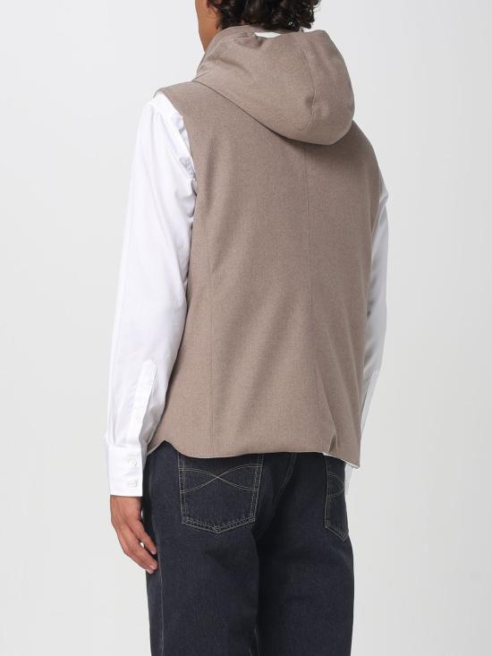 25FW 브루넬로 쿠치넬리 베스트 MM4701775 CSV18 Sand - BRUNELLO CUCINELLI