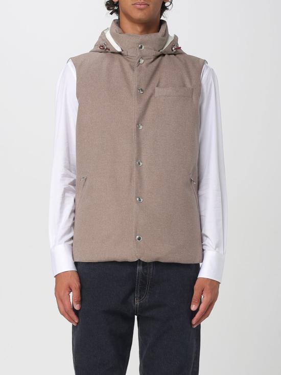 25FW 브루넬로 쿠치넬리 베스트 MM4701775 CSV18 Sand