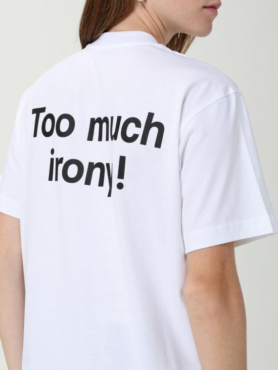 25FW 모스키노 반팔 티셔츠 07025541 1001 White - MOSCHINO