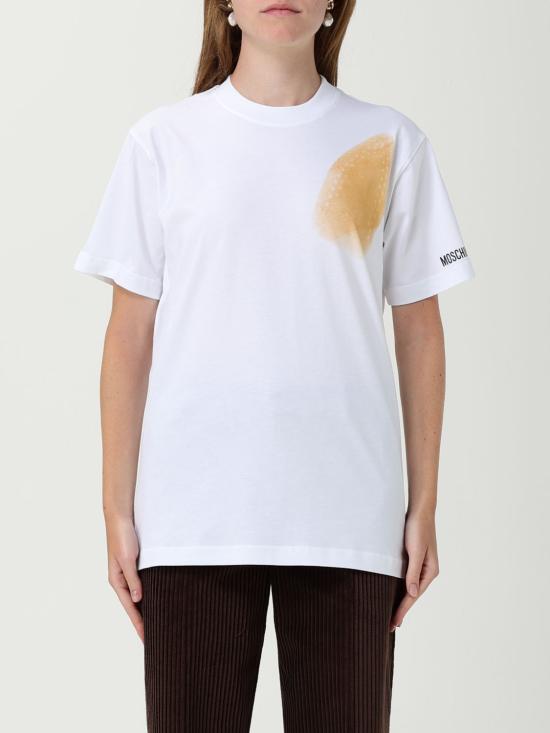 25FW 모스키노 반팔 티셔츠 07025541 1001 White