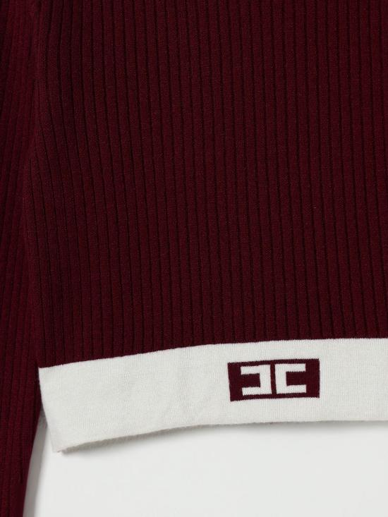 25FW [키즈] 엘리자베타프랜치 풀오버 EFMA173FL040 3077 Burgundy - ELISABETTA FRANCHI