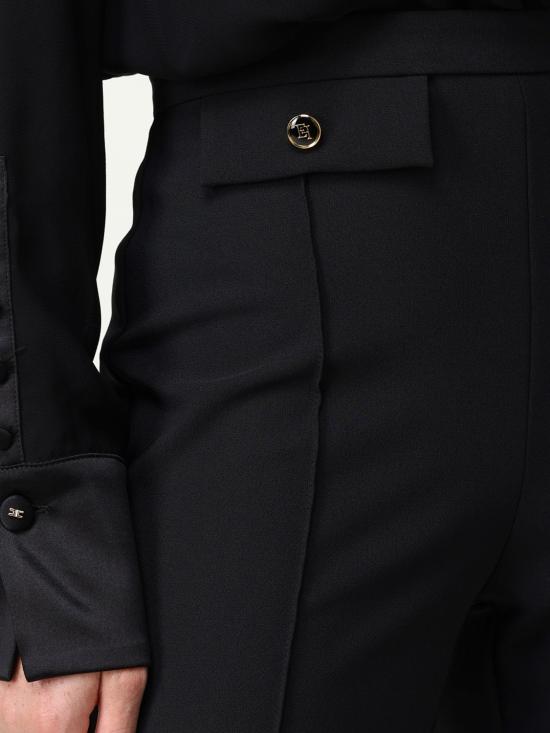 25FW 엘리자베타프랜치 스트레이트 팬츠 PA121 110 Black - ELISABETTA FRANCHI