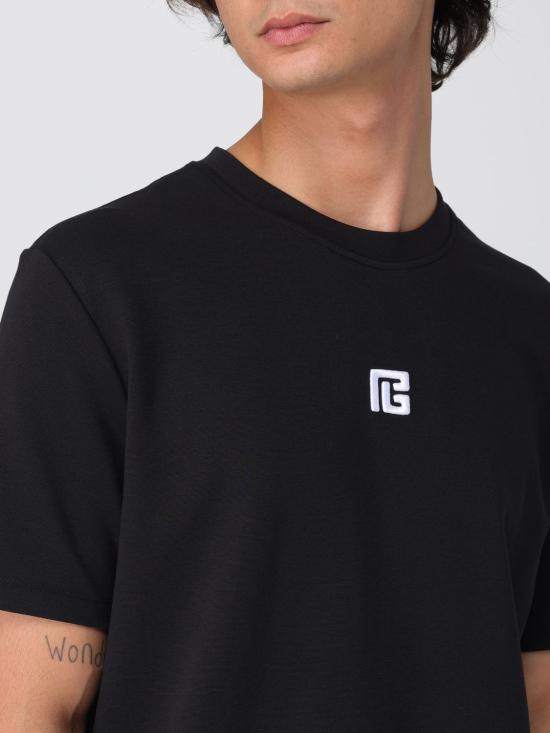 25FW 발망 반팔 티셔츠 FH1EG000BC87 EAB Black - BALMAIN