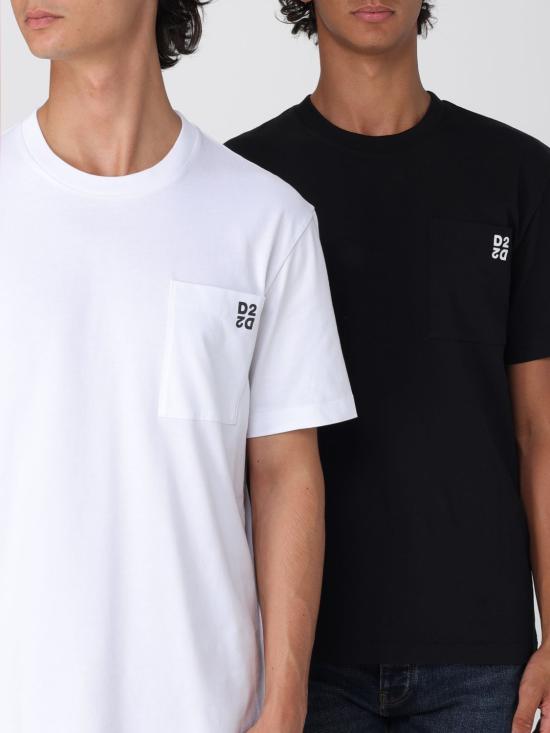 25FW 디스퀘어드2 반팔 티셔츠 S74GD1475D20033 963 White 1 - DSQUARED2