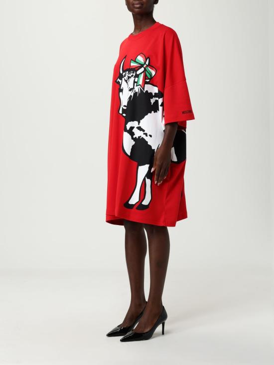 25FW 모스키노 미디 원피스 04080554 1115 Multicolor - MOSCHINO