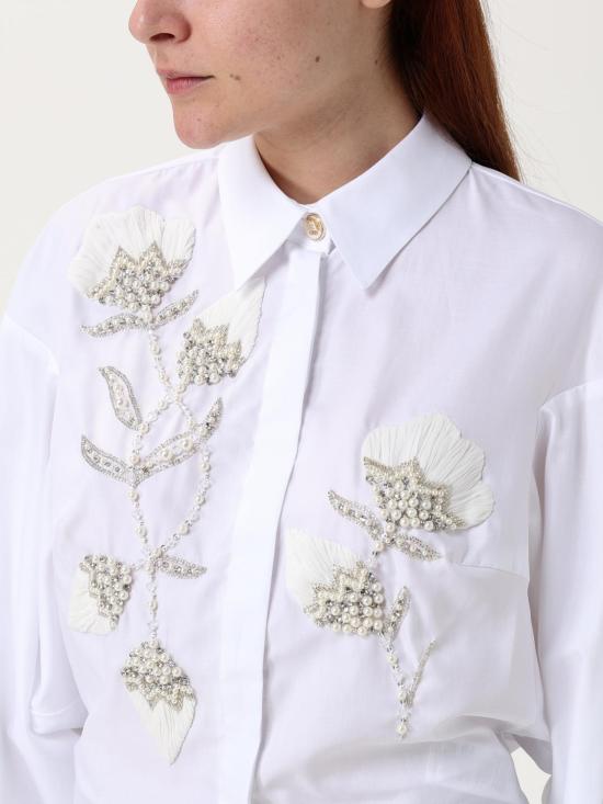 25SS 엘리자베타프랜치 셔츠 CA112 100 White - ELISABETTA FRANCHI