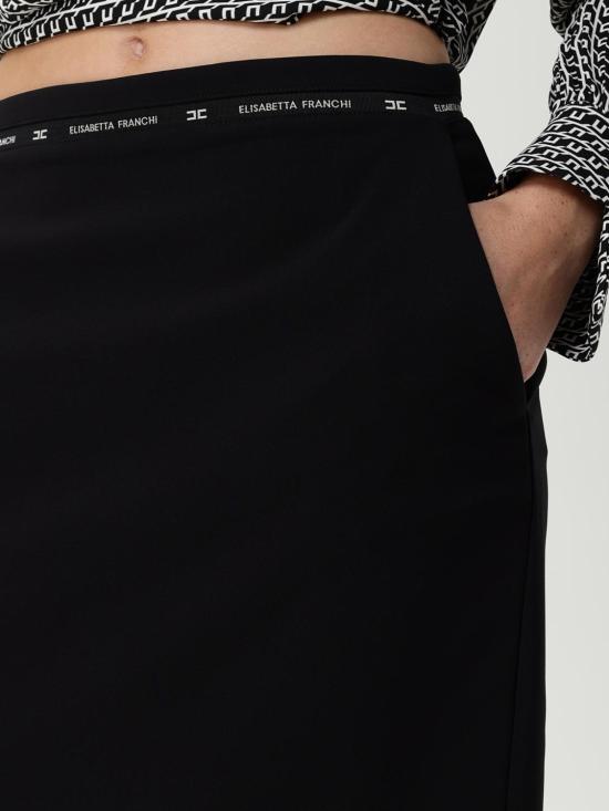 25FW 엘리자베타프랜치 미디 스커트 GO118 110 Black - ELISABETTA FRANCHI