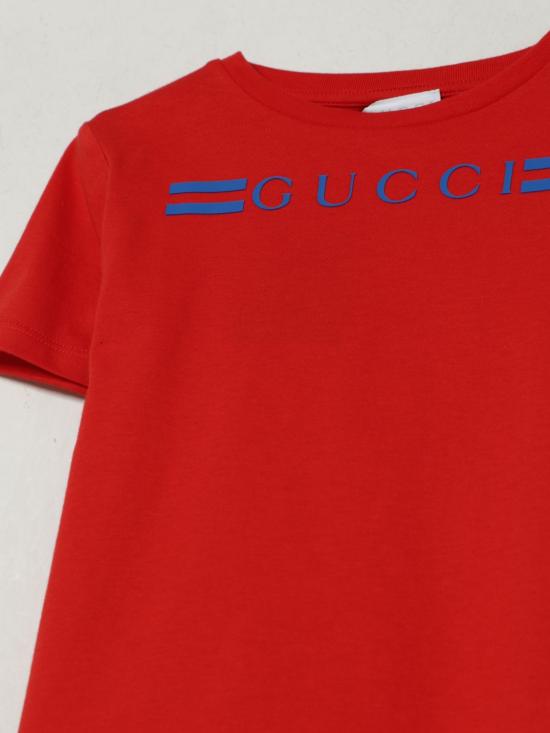 25FW [키즈] 구찌 티셔츠 547559XJHBQ 6178 Red - GUCCI