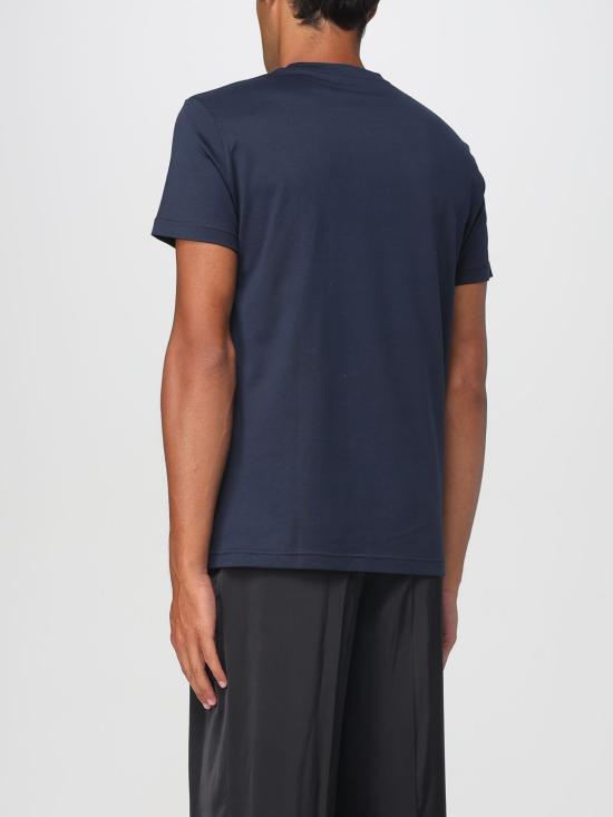 25FW 조르지오 아르마니 반팔 티셔츠 GM001810TE13559 UB100 Blue - GIORGIO ARMANI