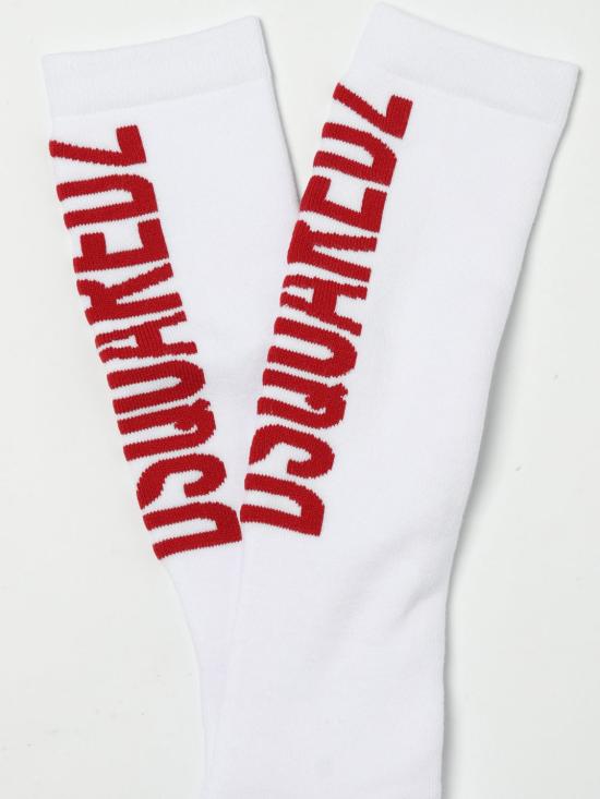 25FW [키즈] 디스퀘어드2 발목 양말 DQ2358D0A7D DQC39 White - DSQUARED2