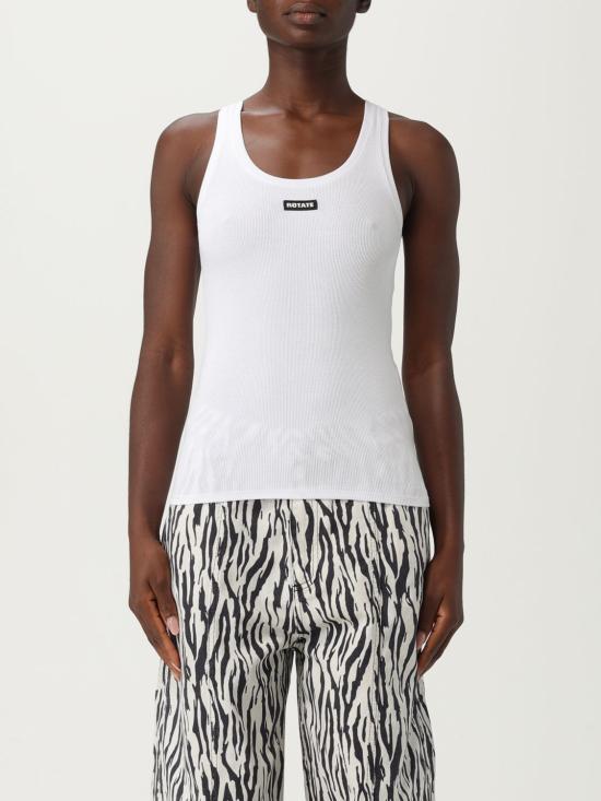 25FW 로테이트 민소매 티셔츠 114753 400 White