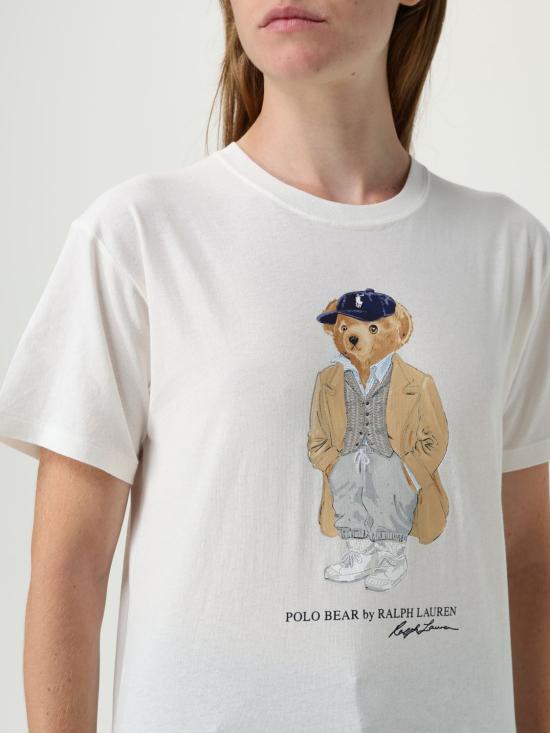 25FW 폴로 랄프로렌 반팔 티셔츠 211971752 001 White - POLO RALPH LAUREN