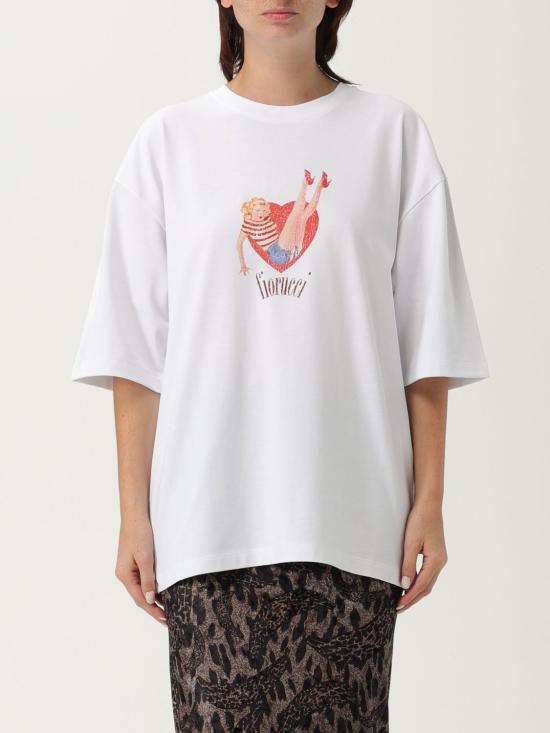 25FW 피오루찌 반팔 티셔츠 W02FPTSH101CJ01 WH04 White