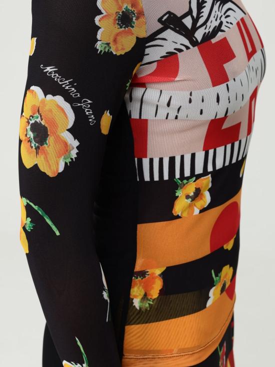 25FW 모스키노 긴팔 티셔츠 12158238 1888 Multicolor - MOSCHINO