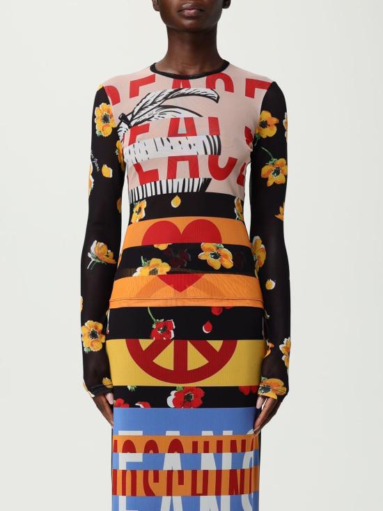 25FW 모스키노 긴팔 티셔츠 12158238 1888 Multicolor