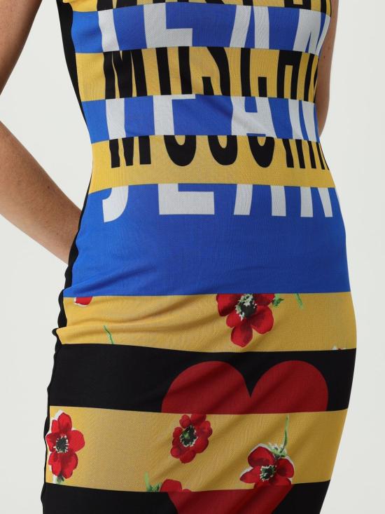 25FW 모스키노 롱 원피스 041082381888 1888 Multicolor - MOSCHINO