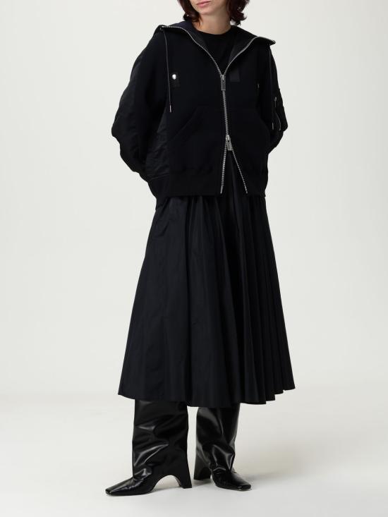 25FW 사카이 트레이닝 상의 2508059 001 Black - SACAI