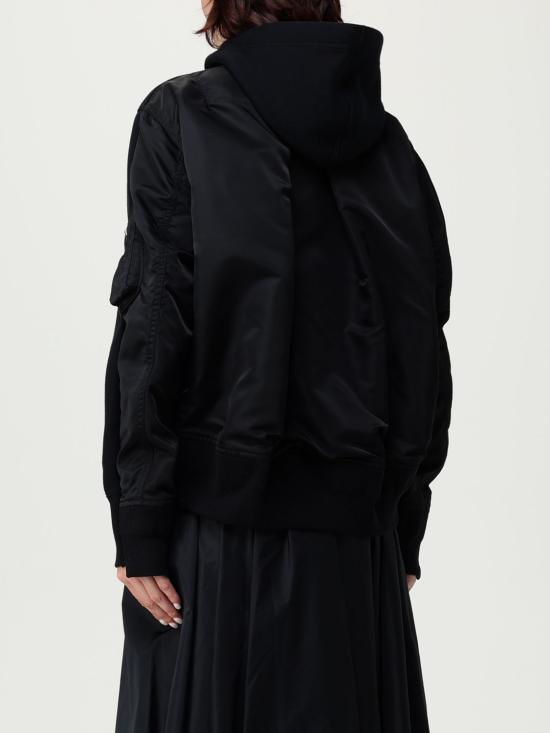 25FW 사카이 트레이닝 상의 2508059 001 Black - SACAI