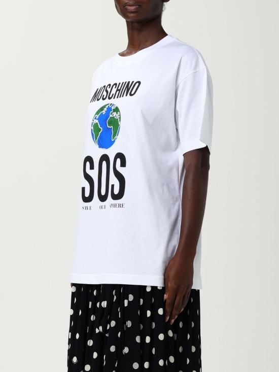 25FW 모스키노 반팔 티셔츠 07135441 1001 Multicolor - MOSCHINO