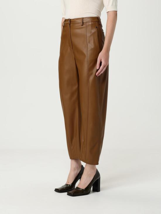 25FW 막스마라 스트레이트 팬츠 2526786067600 002 Brown - MAX MARA