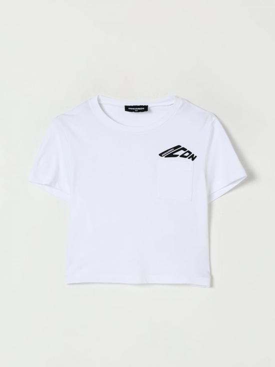 25FW [키즈] 디스퀘어드2 티셔츠 DQ3137D00XM DQ100 White