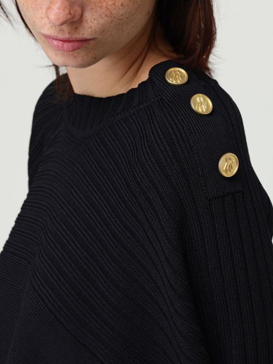 25FW 칼라거펠트 스웨터 A3W18031 999 Black - KARL LAGERFELD