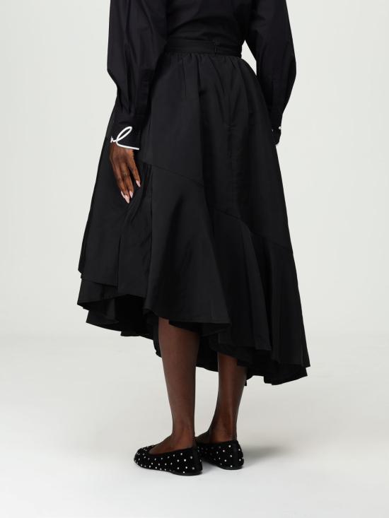 25FW 칼라거펠트 롱 스커트 A3W12015 999 Black - KARL LAGERFELD