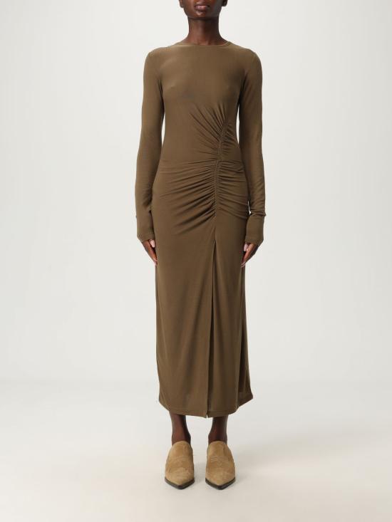 25FW 이자벨마랑에뚜왈 롱 원피스 RO0349FBC3K01E 67KI Kaki