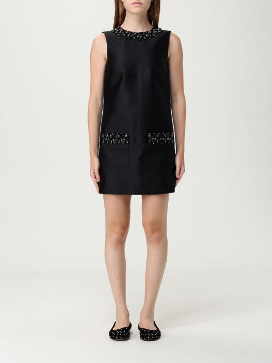 25FW 셀프 포트레이트 숏 원피스 AW25061SB Black