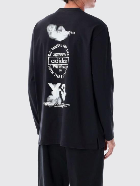 25FW 와이쓰리 긴팔 티셔츠 JX4747 Black - Y-3