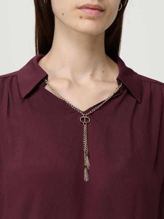 25FW 트윈셋 블라우스 252TP2291 05609 Burgundy - TWINSET