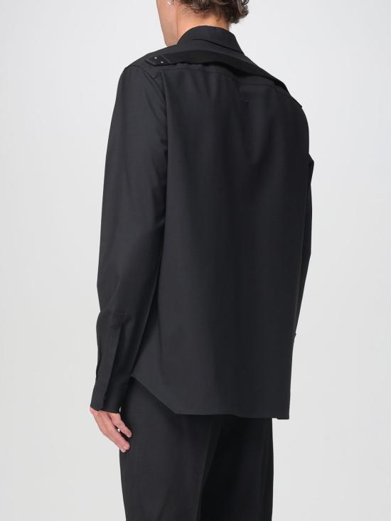 25FW 릭 오웬스 긴팔 셔츠 RU02E1235ZL 09 Black - RICK OWENS