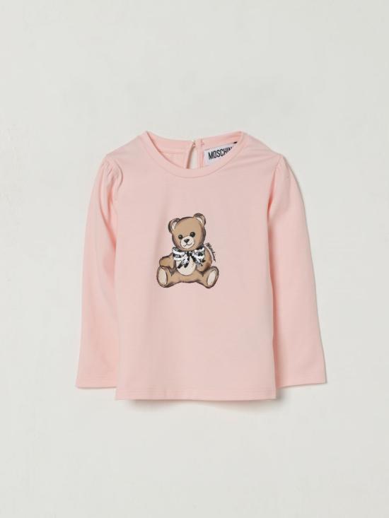 25FW [키즈] 모스키노 티셔츠 MEO001LBA11 50209 Pink