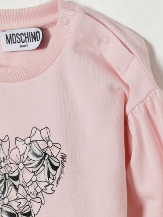 25FW [키즈] 모스키노 풀오버 MDF031LDA16 50209 Pink - MOSCHINO