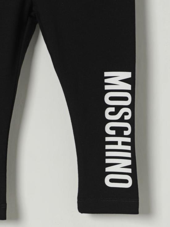 25FW [키즈] 모스키노 트레이닝/조거 팬츠 MDP03HLBA11 60100 Black - MOSCHINO