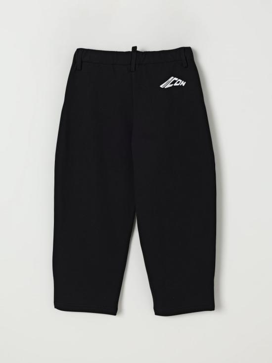 25FW [키즈] 디스퀘어드2 트레이닝/조거 팬츠 DQ3038D00ZF DQ900 Black - DSQUARED2