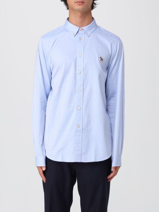 25FW PS 바이 폴스미스 긴팔 셔츠 M2R599RFZEBRA 44 Gnawed Blue