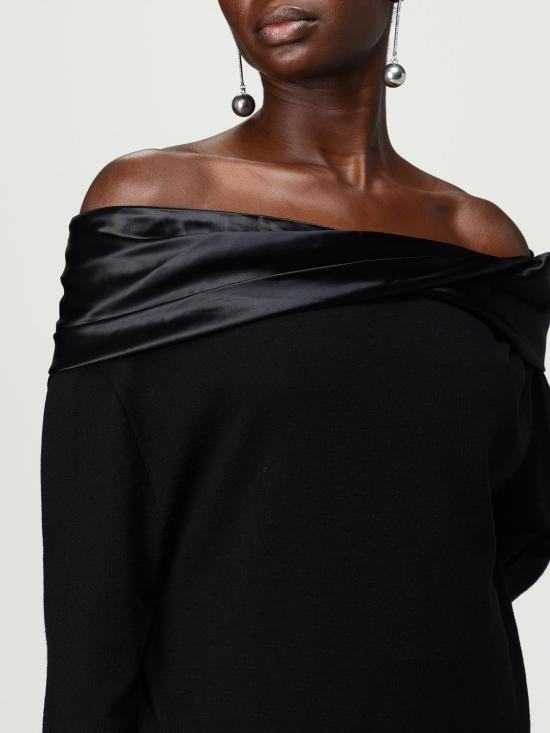 25FW 알베르타 페레티 터틀넥 09236606 0555 Black - ALBERTA FERRETTI