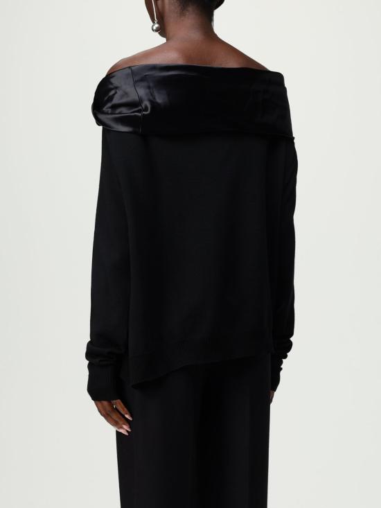 25FW 알베르타 페레티 터틀넥 09236606 0555 Black - ALBERTA FERRETTI