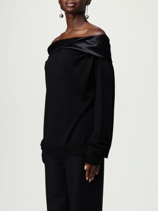 25FW 알베르타 페레티 터틀넥 09236606 0555 Black - ALBERTA FERRETTI